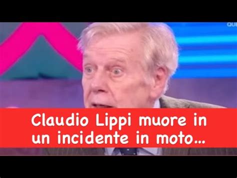 Milan channel, Claudio Lippi muore in un incidente in moto.